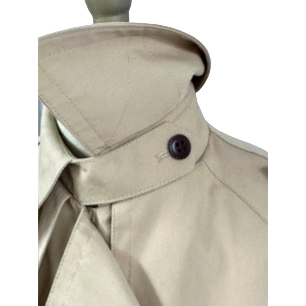 70s VTG Etienne Aigner Trench Coat Double Breasted Fully Lined Belted  Womens L - Picture 8 of 16